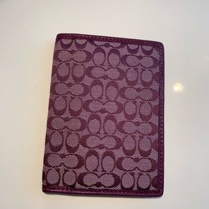 Coach passport holder
